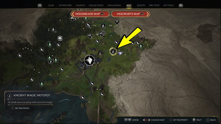 Region: Hogsmeade Valley - Hogwarts Legacy: Ancient Magic Hotspots Part 1 - Highlands - Hogwarts Legacy Guide
