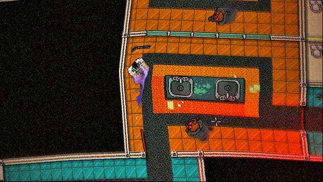 In the next part of the building, pick up the weapon and go left - Apocalypse - Hotline Miami 2: Wrong Number - Game Guide and Walkthrough