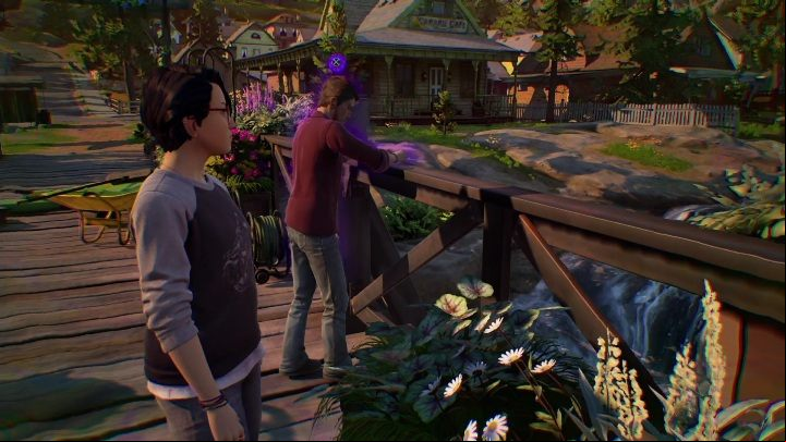 Mac is standing on the bridge - Life is Strange True Colors: Mac - walkthrough - Episode 2 Lanterns - Life is Strange True Colors Guide