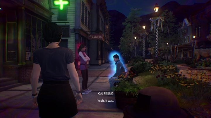 You'll see a couple right outside Charlotte's shop - Life is Strange True Colors: Outside the festival - walkthrough - Chapter 4 Flicker - Life is Strange True Colors Guide