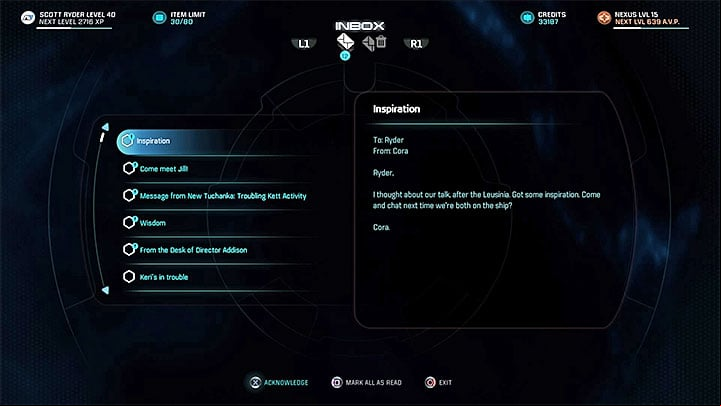 The aftermath of the previous quest - Cora Harper: A Foundation | Allies and Relationships - Allies and Relationships quests - Mass Effect: Andromeda Game Guide