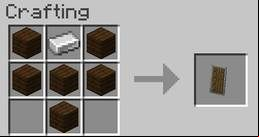 Use planks and an iron nugget to create a shield that you can place in your other hand - Minecraft: Weapon, armor, tools - recipes, list, crafting - Recipes - Minecraft Guide