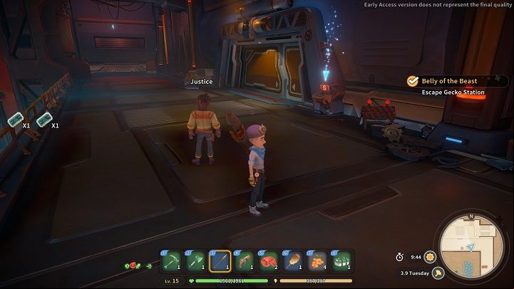 Head to the main gate in the northern part of the map and use both keys to open it - My Time at Sandrock: Belly of the Beast - walkthrough - Main missions - My Time at Sandrock Guide, Walkthrough