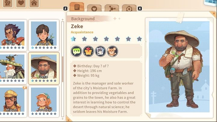 Zeke is Mort's adopted son - My Time at Sandrock: Characters and Romance - Basics - My Time at Sandrock Guide, Walkthrough