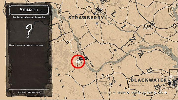 1 - Red Dead Redemption 2: The American Inferno, Burnt Out - walkthrough, map - Side quests - Red Dead Redemption 2 Guide
