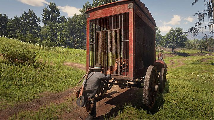 Lure the cougar to the wagon - Red Dead Redemption 2: Hes British, Of Course - walkthrough, map - Side quests - Red Dead Redemption 2 Guide