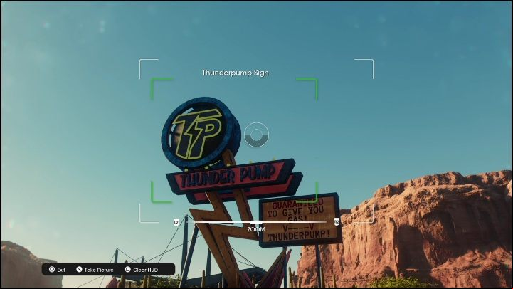 Take a photo of the Thunderpump sign to receive 450 XP - Saints Row 2022: Discoveries (Rojas Desert North) - list and description of activity - Rojas Desert North - Saints Row Guide, Walkthrough