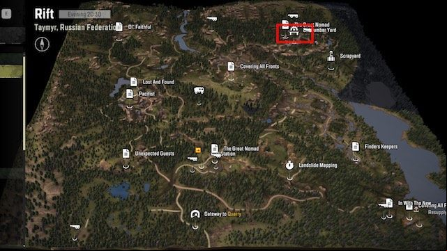 1 - SnowRunner: Rift - map of hidden parts, vehicles - SnowRunner: Taymyr - Russian Federation - SnowRunner Guide