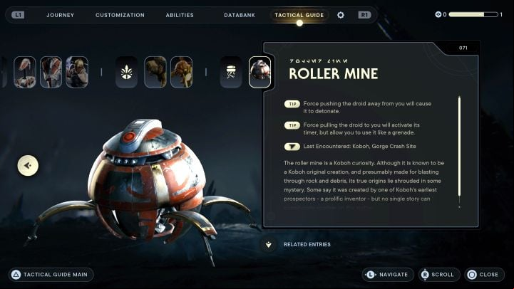 How to unlock: Hit 3 enemies with a single roller mine - Star Wars Jedi Survivor: Trophies / Achievements - list of all, trophy guide - Annex - Star Wars Jedi Survivor guide