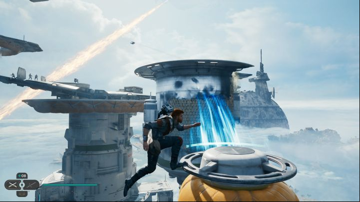 Hold down the ascension cable button - Star Wars Jedi Survivor: How to grab balloons? - Explore - Star Wars Jedi Survivor guide