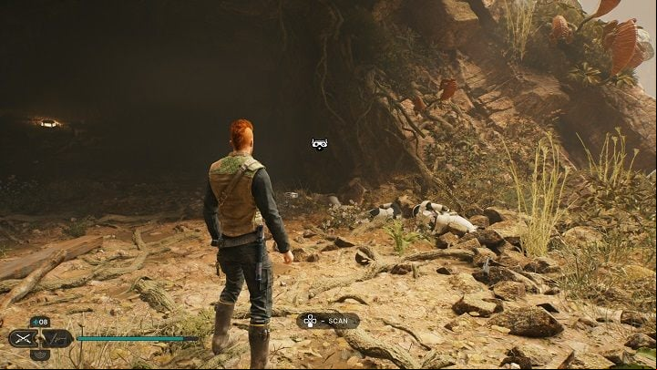 Once on the other side, you'll need to defeat one large opponent and a group of lesser ones - Jedi Survivor: Basalt Rift - list of secrets - Koboh - Star Wars Jedi Survivor guide