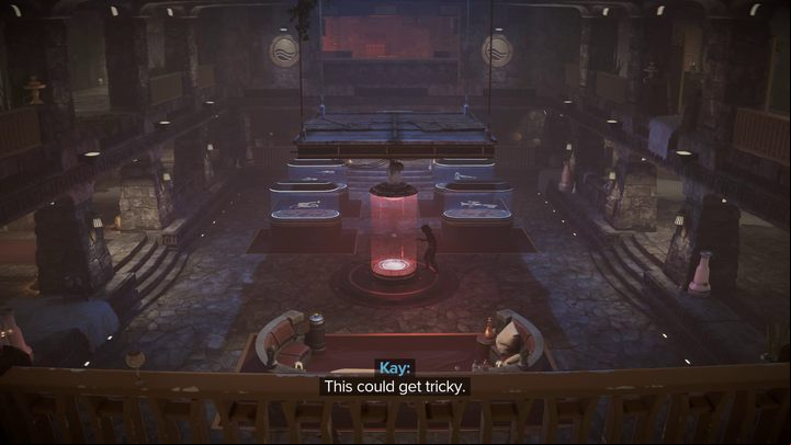 Move from the kitchen and the bar into the large, open room - Star Wars Outlaws: The Safecracker - walkthrough - Kijimi - Star Wars Outlaws Guide