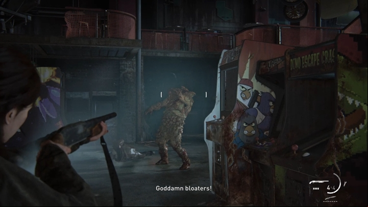 You will fall down to a place with a bloater - The Last of Us 2: The Flooded City - boat trip, Seattle Day 3 Ellie walkthrough - Seattle Day 3 - Ellie - The Last of Us 2 Guide
