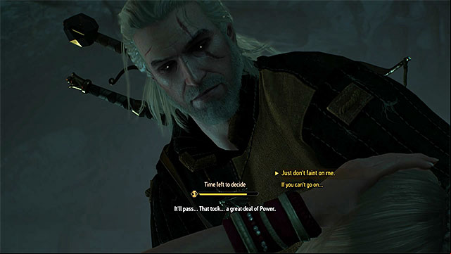 When you make a decision under time pressure, try to pick some option before the game will do that for you - The Witcher 3 Wild Hunt: Meeting NPCs - Exploring the game world - The Witcher 3 Wild Hunt Guide