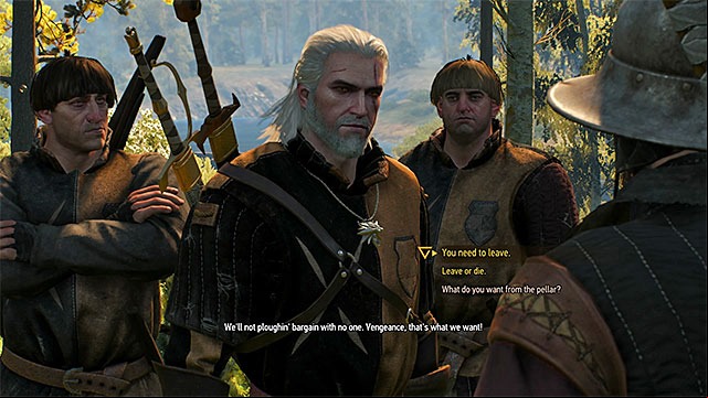 Axii sign works like persuasion in other RPG games - The Witcher 3 Wild Hunt: Meeting NPCs - Exploring the game world - The Witcher 3 Wild Hunt Guide