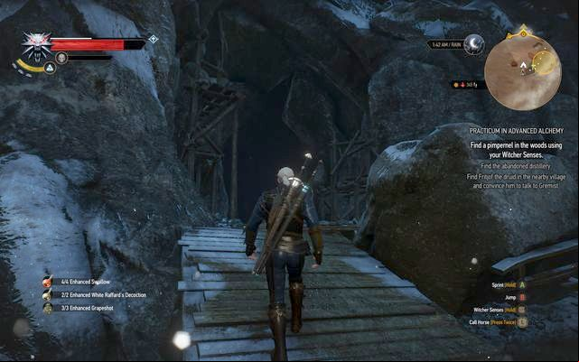 Entrance to the distillery in the mountains - The Witcher 3 Wild Hunt: Practicum in Advanced Alchemy - walkthrough - Kaer Trolde - The Witcher 3 Wild Hunt Guide