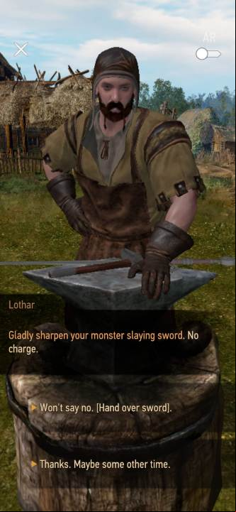 In addition to the quest, the blacksmith can sharpen your sword - you will deal bonus damage for a limited time - Witcher Monster Slayer: Sword in the Stone - how to unlock the quest? - FAQ - Witcher Monster Slayer Guide